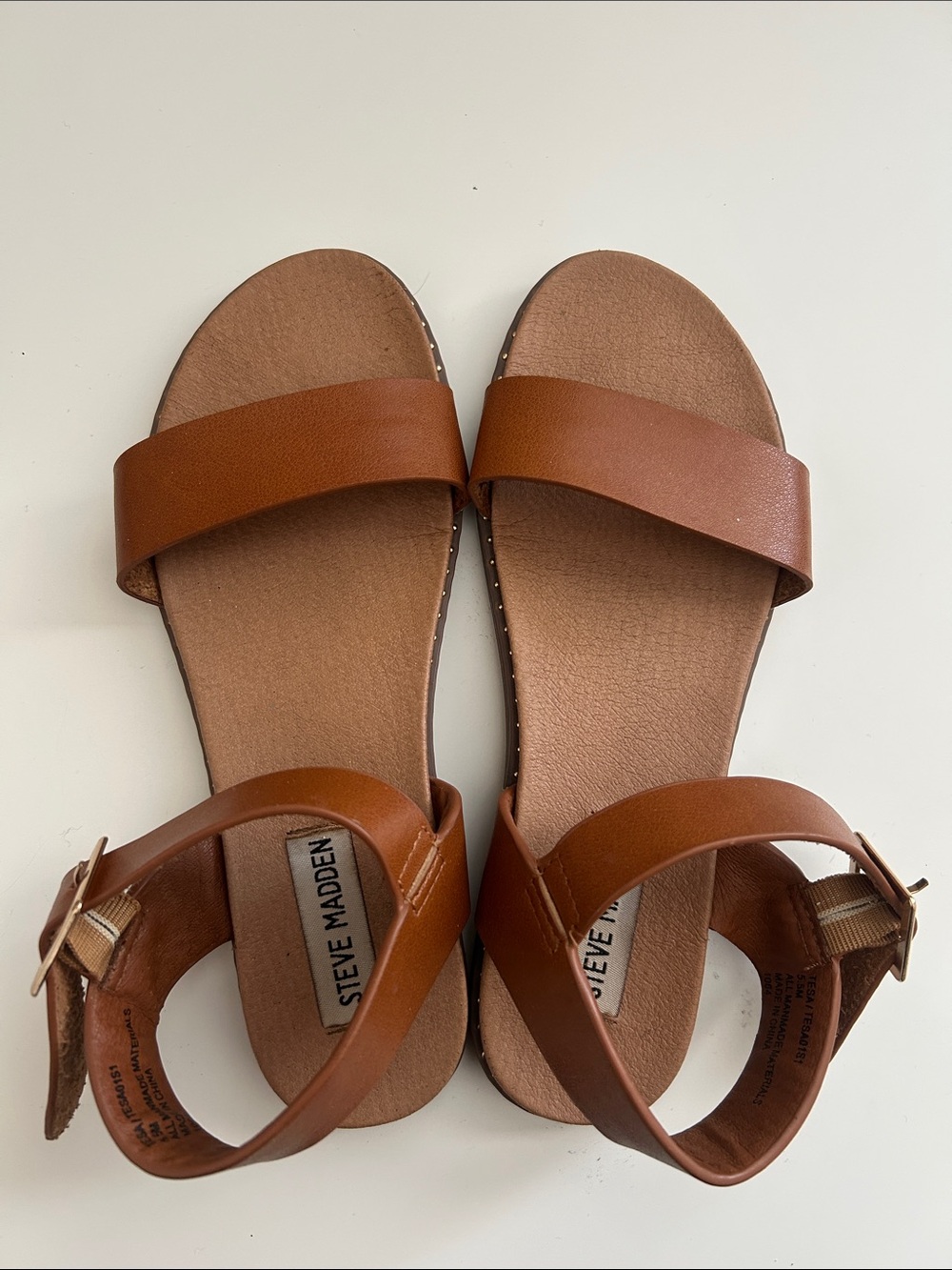 Steve Madden Donddi Sandal - Tan Leather - Picture 2 of 11